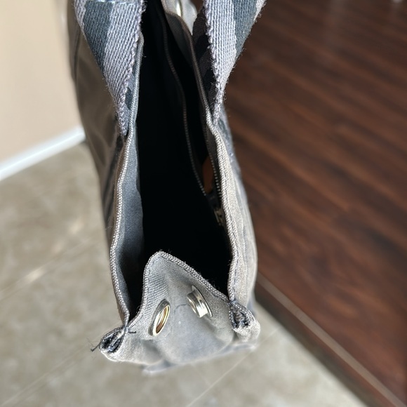 Authentic Hermes vintage HERLINE canvas small tote - Picture 8 of 9